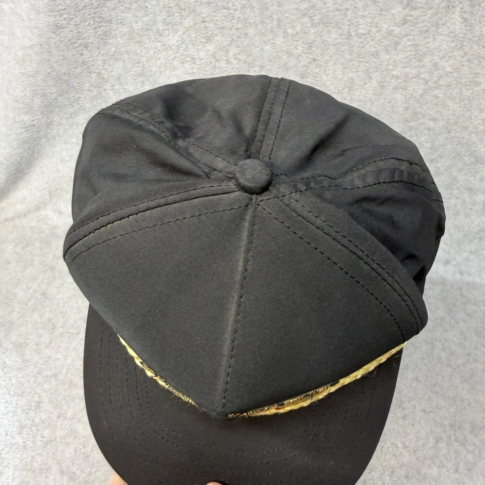 Vintage Goodwrench 200 Rockingham Hat Cap Snap Back One Size Black NASCAR Racing